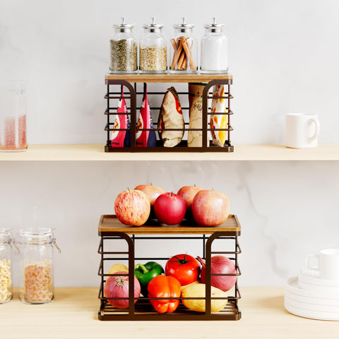 Stylstoreazy kitchen pantry organizer suited for cabinets and shelves.