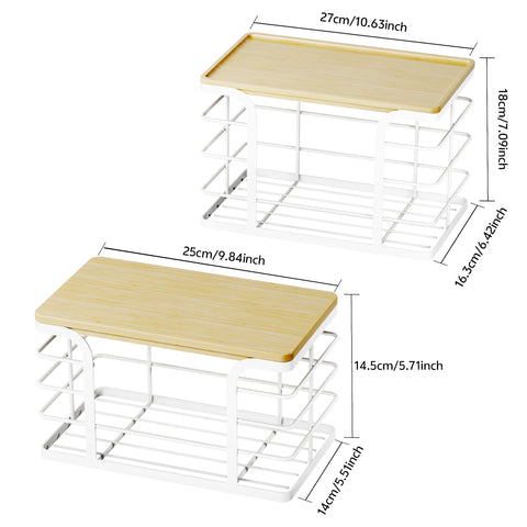 Stylstoreazy stackable design saves vertical space in pantry.