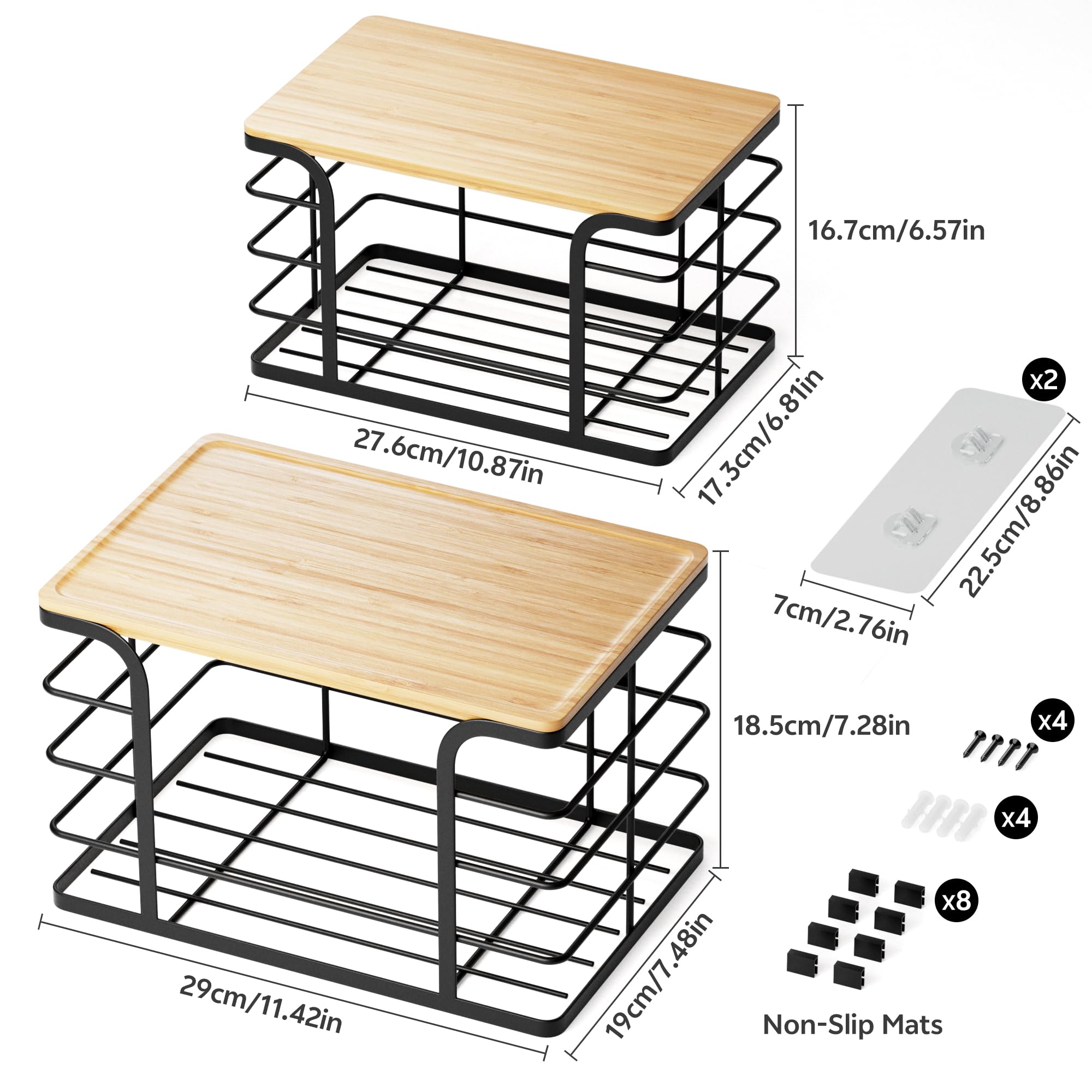 Stylstoreazy stainless steel basket resists humidity for durable under-sink use