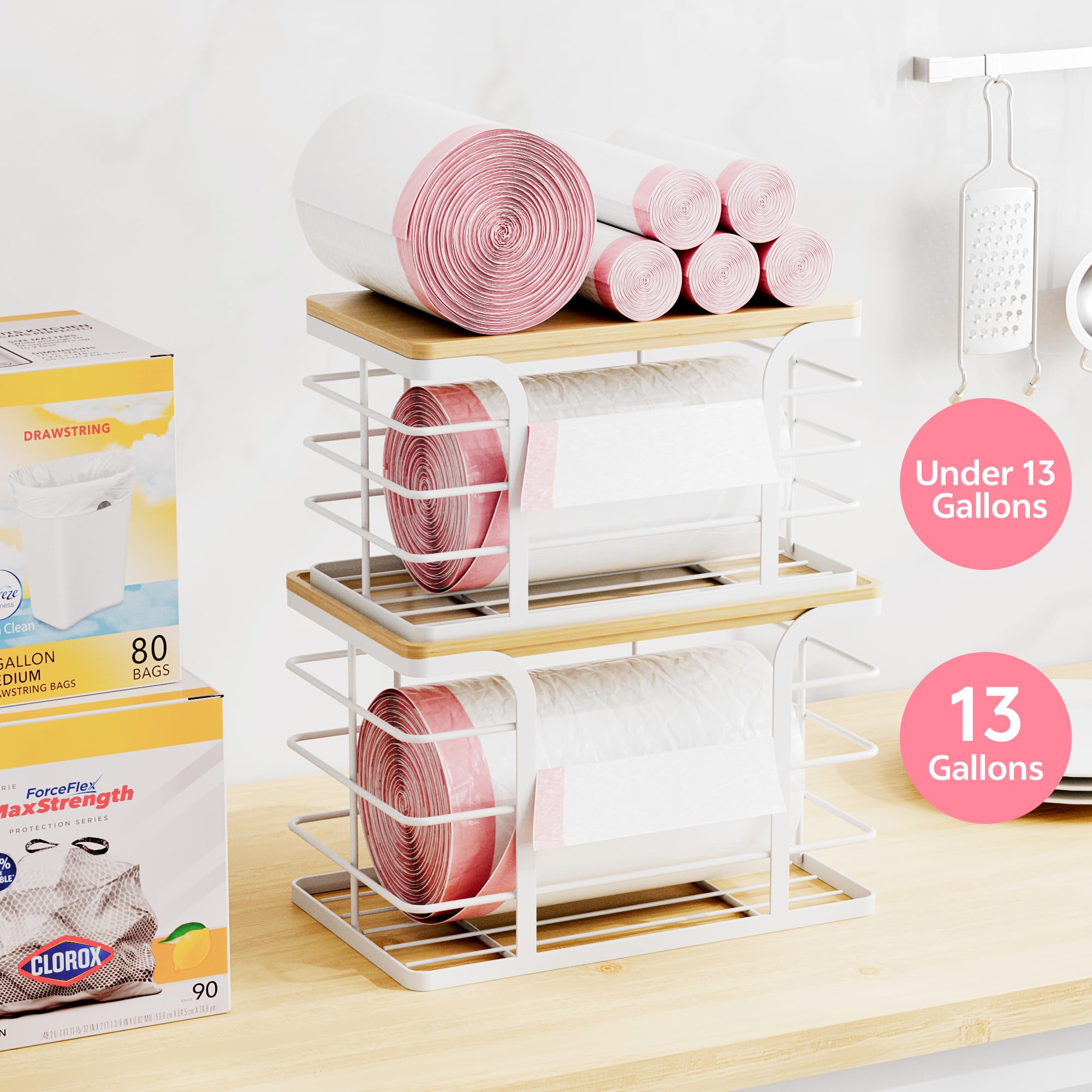 Stylstoreazy compact small dispenser fits under sink for tidy storage.