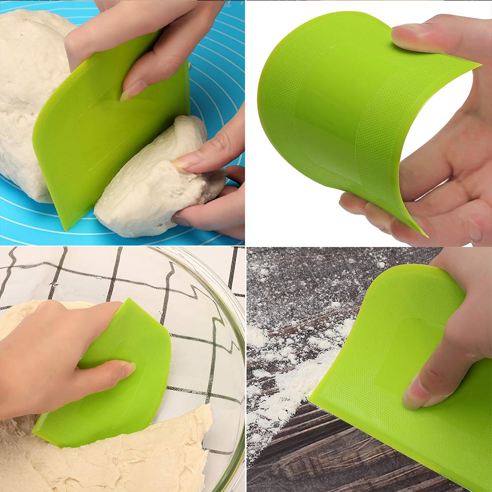 Suanyok flexible bowl scraper that removes batter without residue.