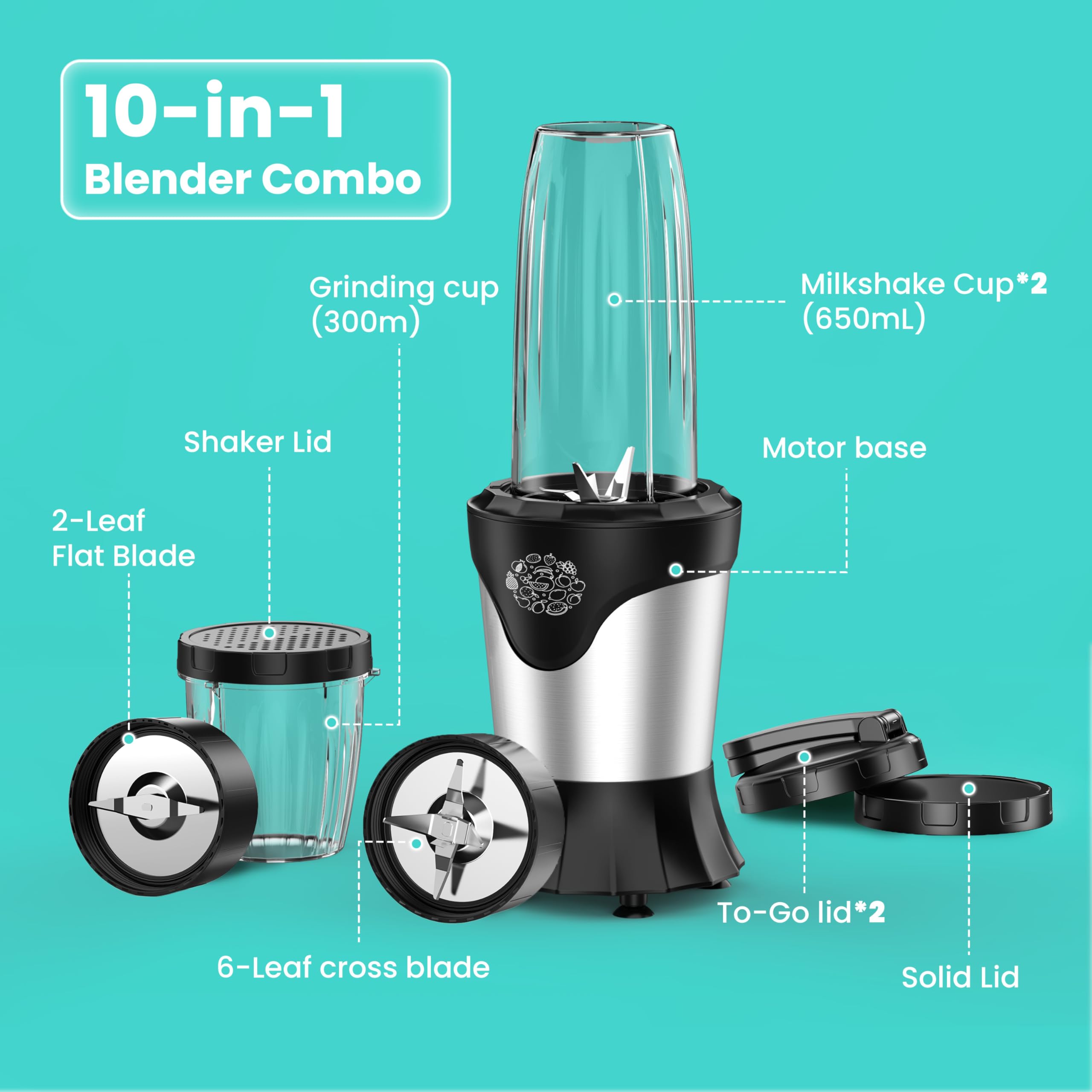 SUAVO BPA-free parts prioritize safe blending and easy cleaning.