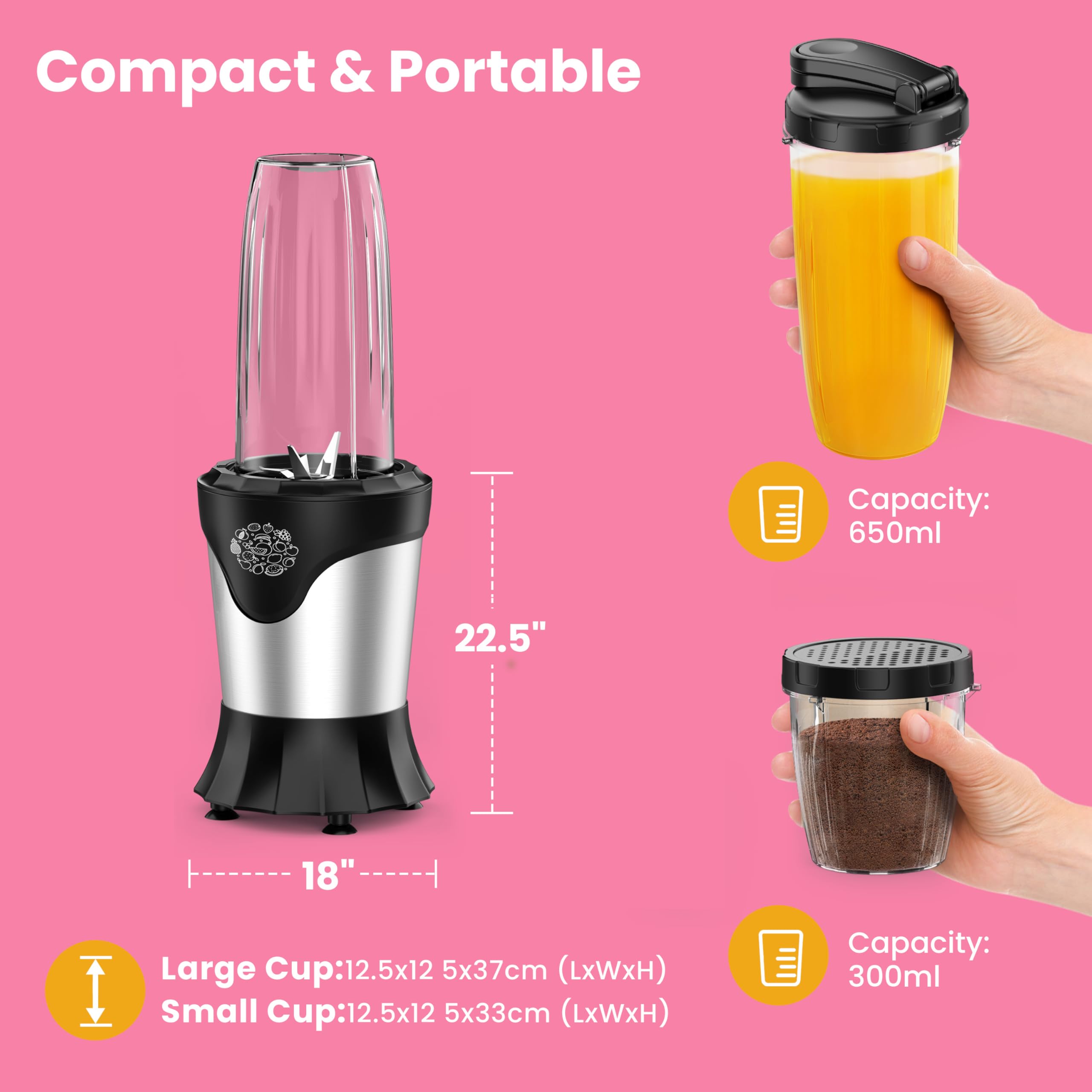SUAVO blender ice-crush capability delivers smooth frozen drinks fast.