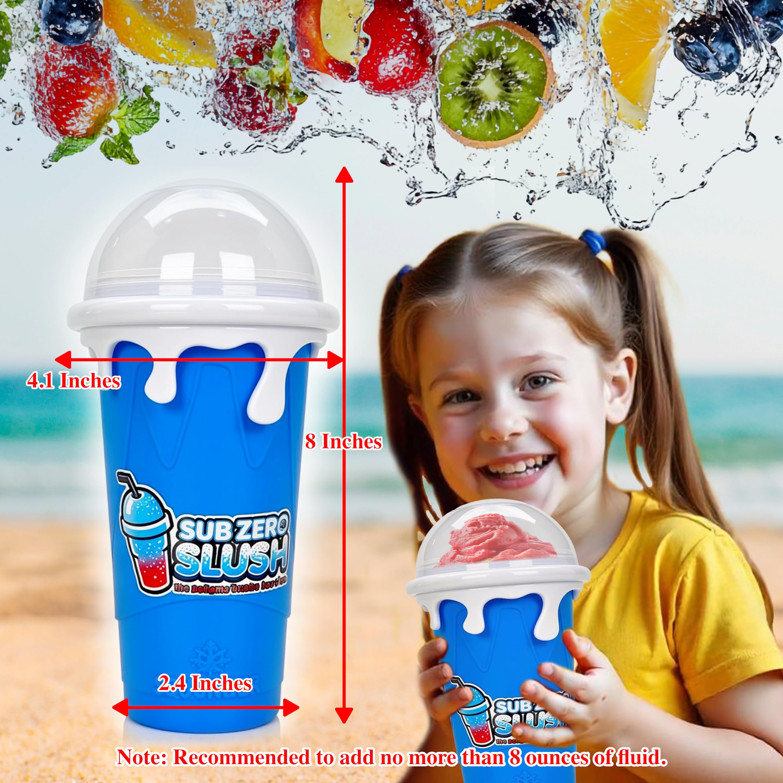 SUB ZERO SLUSH leak-proof inner core preserves flavor integrity.
