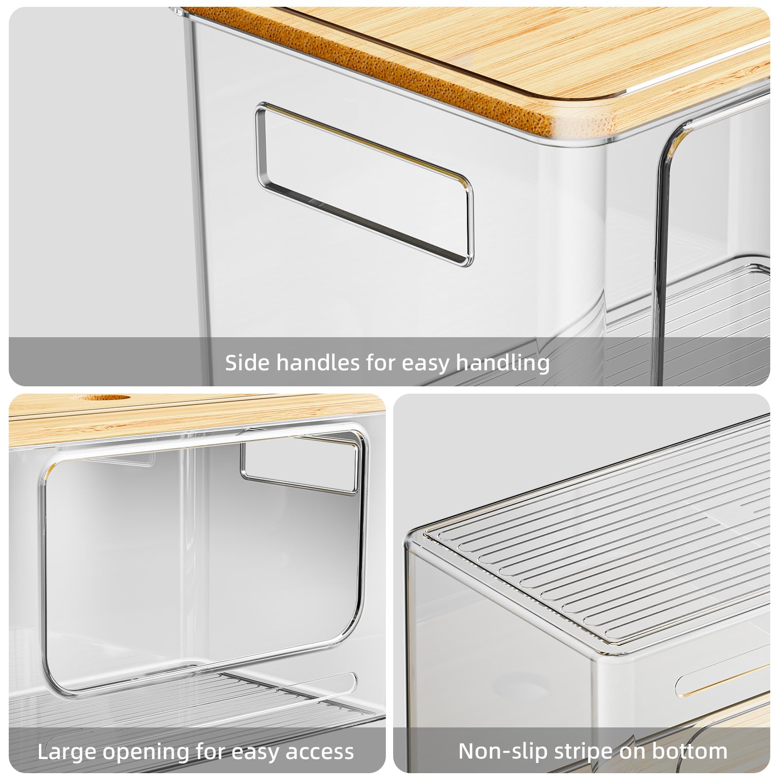 SUBEKYU durable plastic storage box for versatile kitchen organization