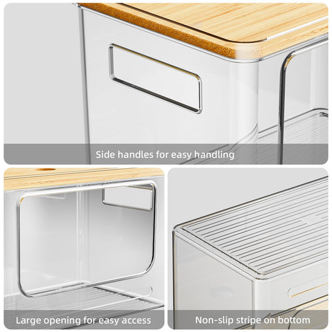 SUBEKYU durable plastic storage box for versatile kitchen organization