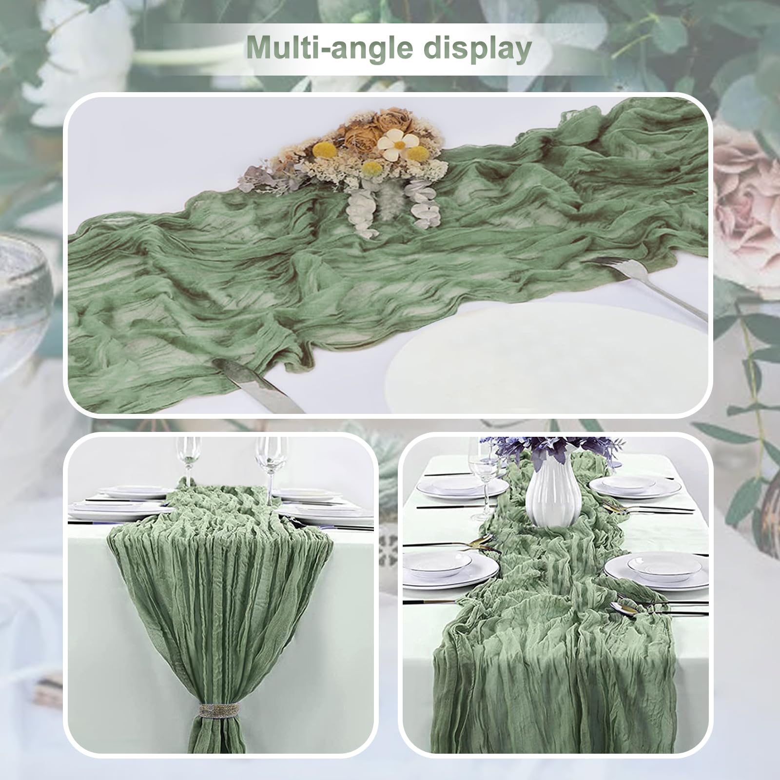 SuBleer easy-care table runner designed for machine or hand washing