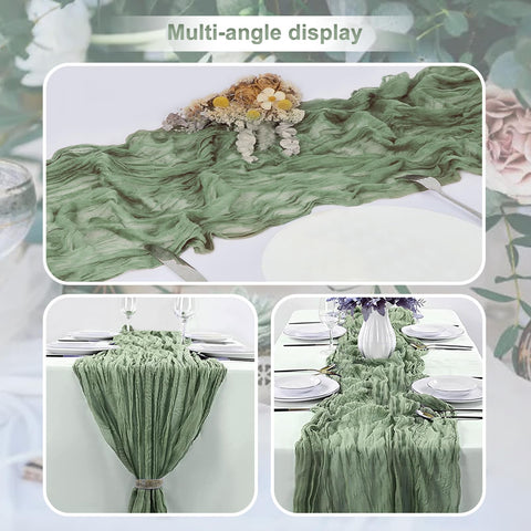 SuBleer easy-care table runner designed for machine or hand washing