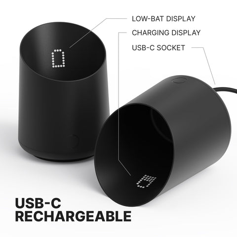 Subminimal Subscale USB-C charging for easy power on demand.