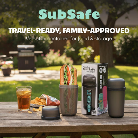 SubSafe BPA-free, dishwasher-safe plastic for safe, easy cleaning.