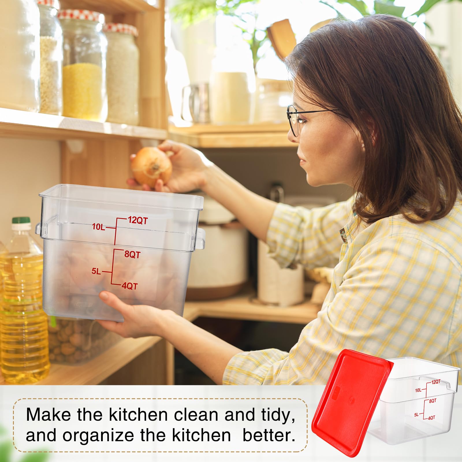 Suclain lid seals to protect contents from dust and moisture