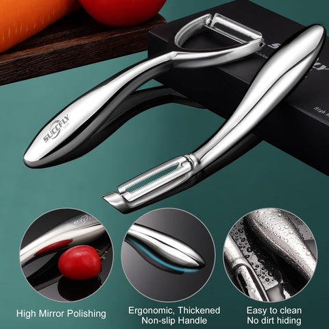 SUCCFLY carrot peeler offers efficient, precise peeling