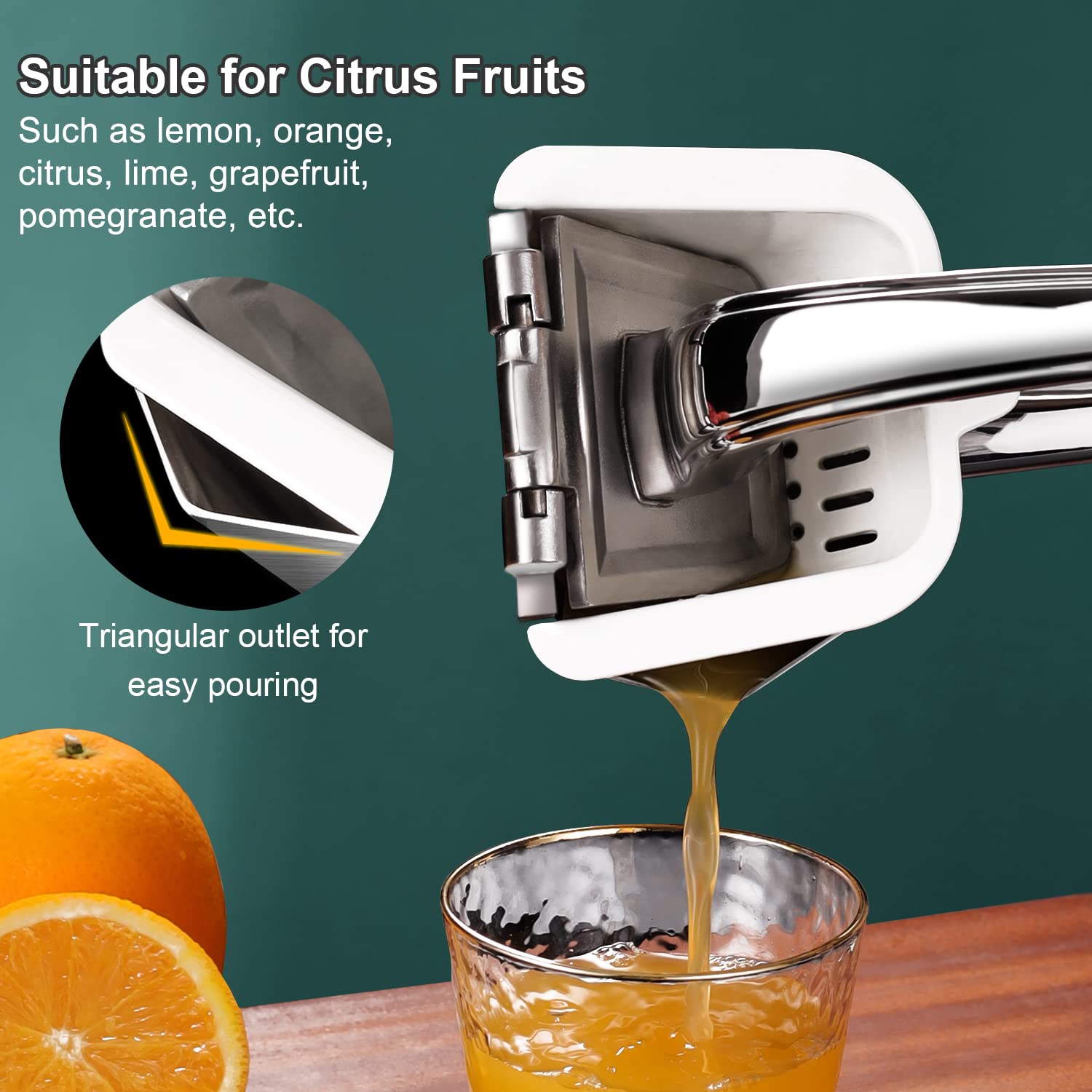 SUCCFLY detachable filter keeps pulp separate for smooth juice.
