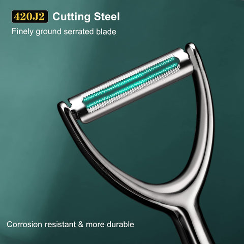 SUCCFLY fruit and veggie peeler with swiveling blade for precise cuts