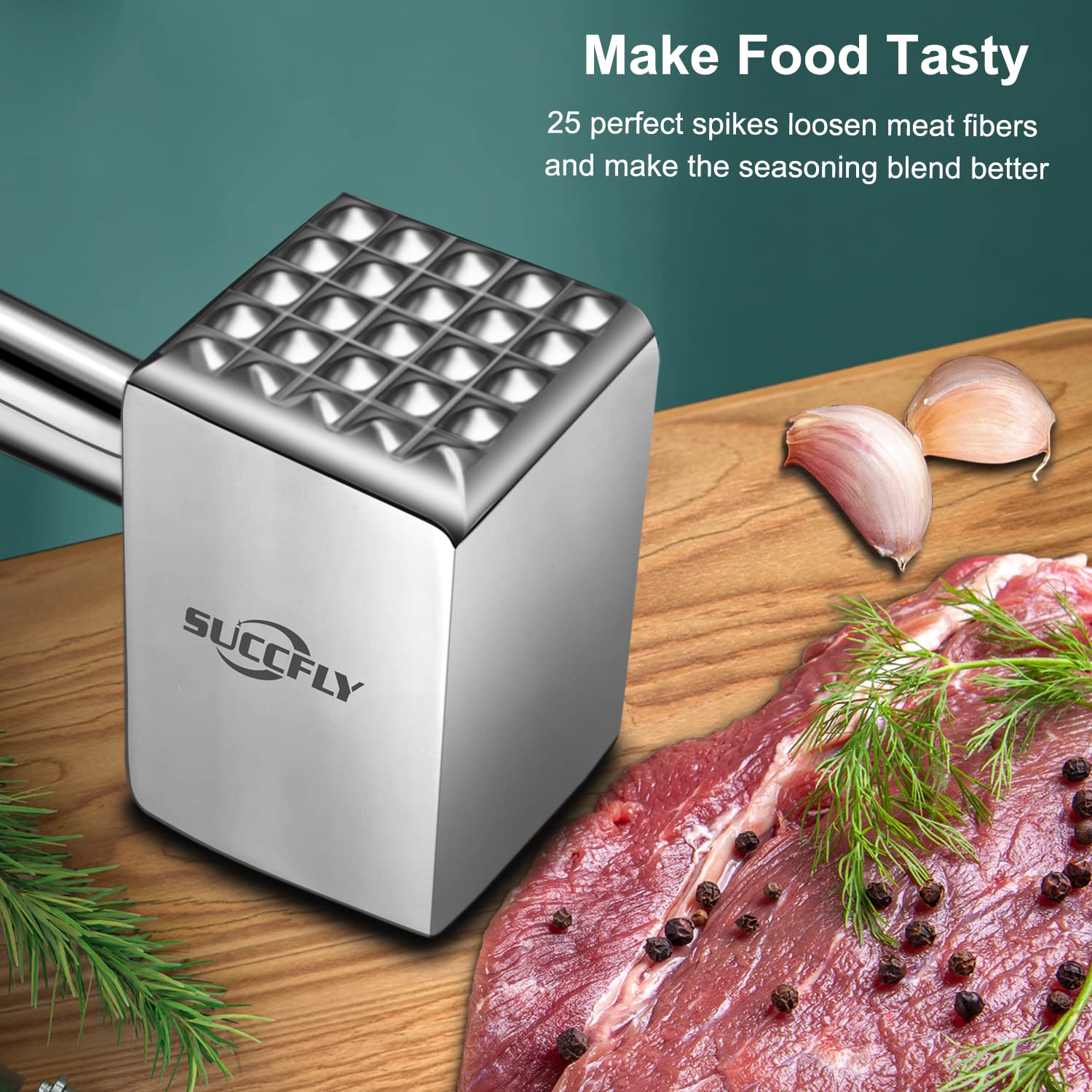 SUCCFLY extended-handle ergonomic grip for easier, less-fatigue use