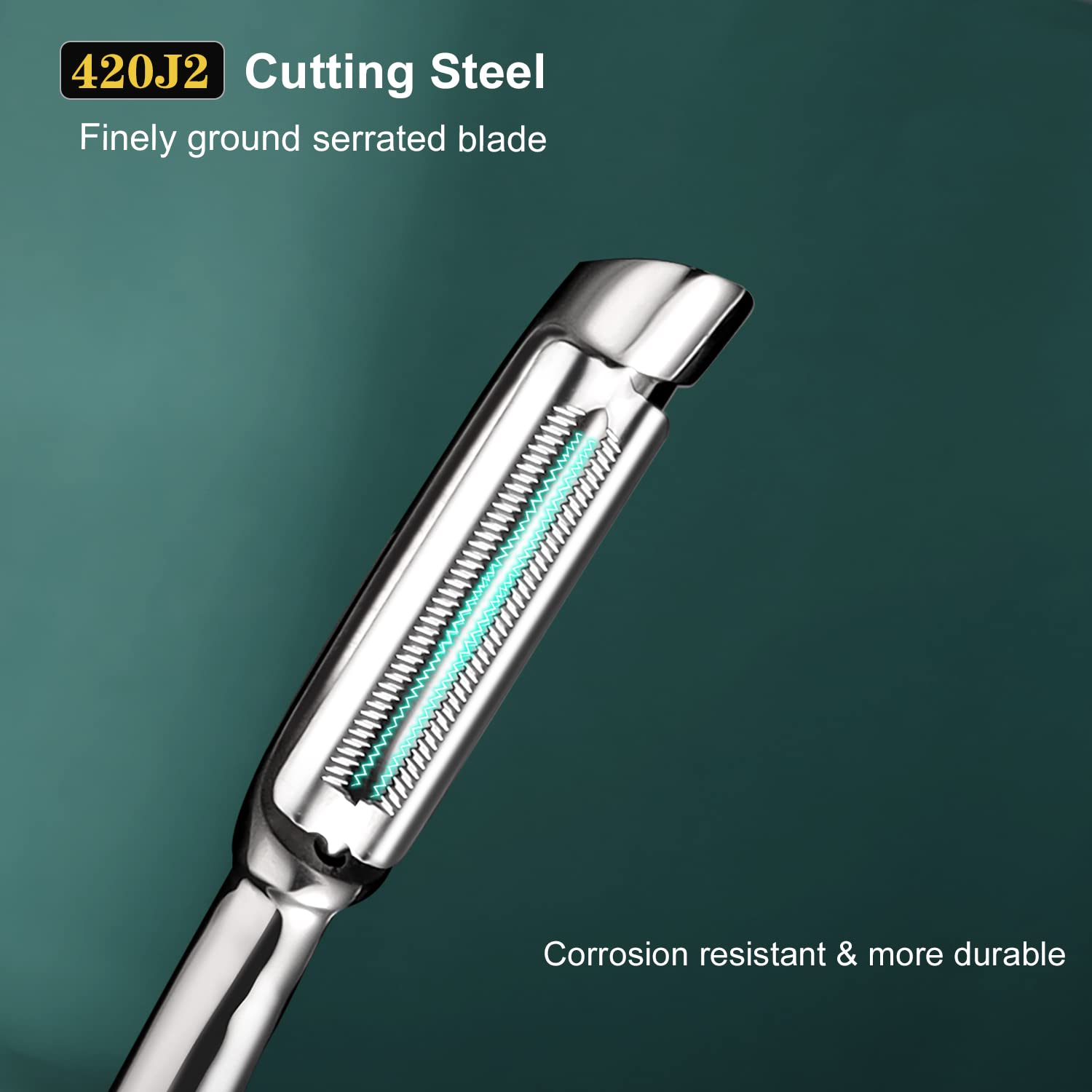SUCCFLY stainless steel blade resists rust for lasting kitchen performance.