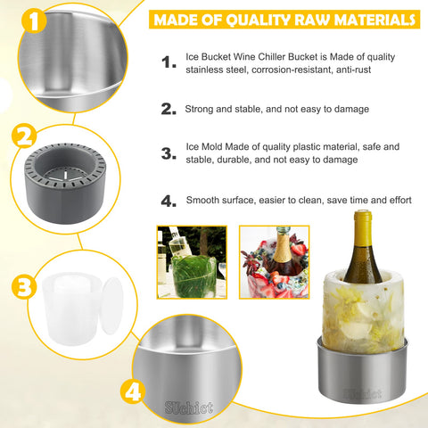 SUchict gift-ready ice mold set for holidays and special occasions