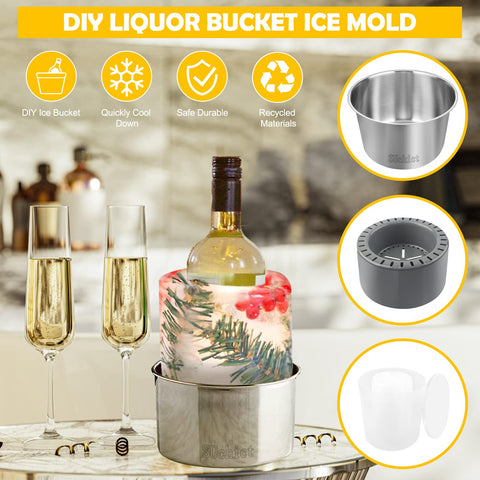 SUchict plastic ice mold provides safe, stable ice creations