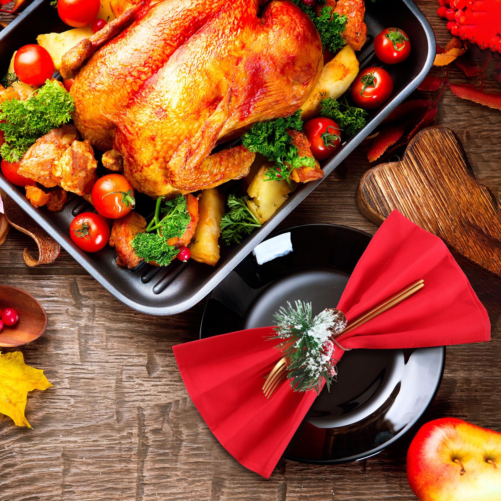 Suclain Christmas dining decor for festive table styling.