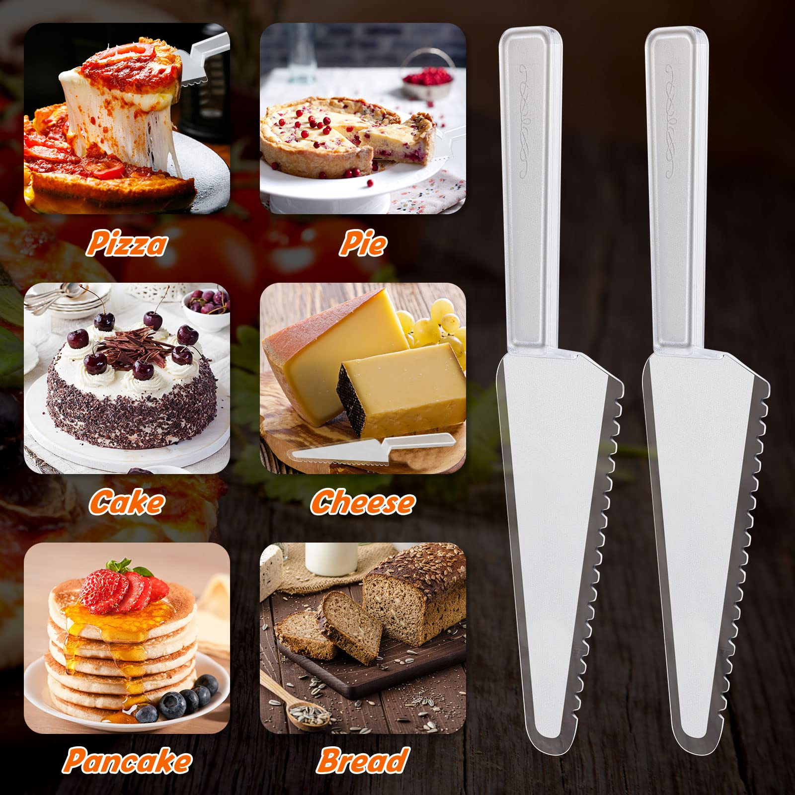 Suclain dessert-serving set keeps dessert presentation neat at weddings