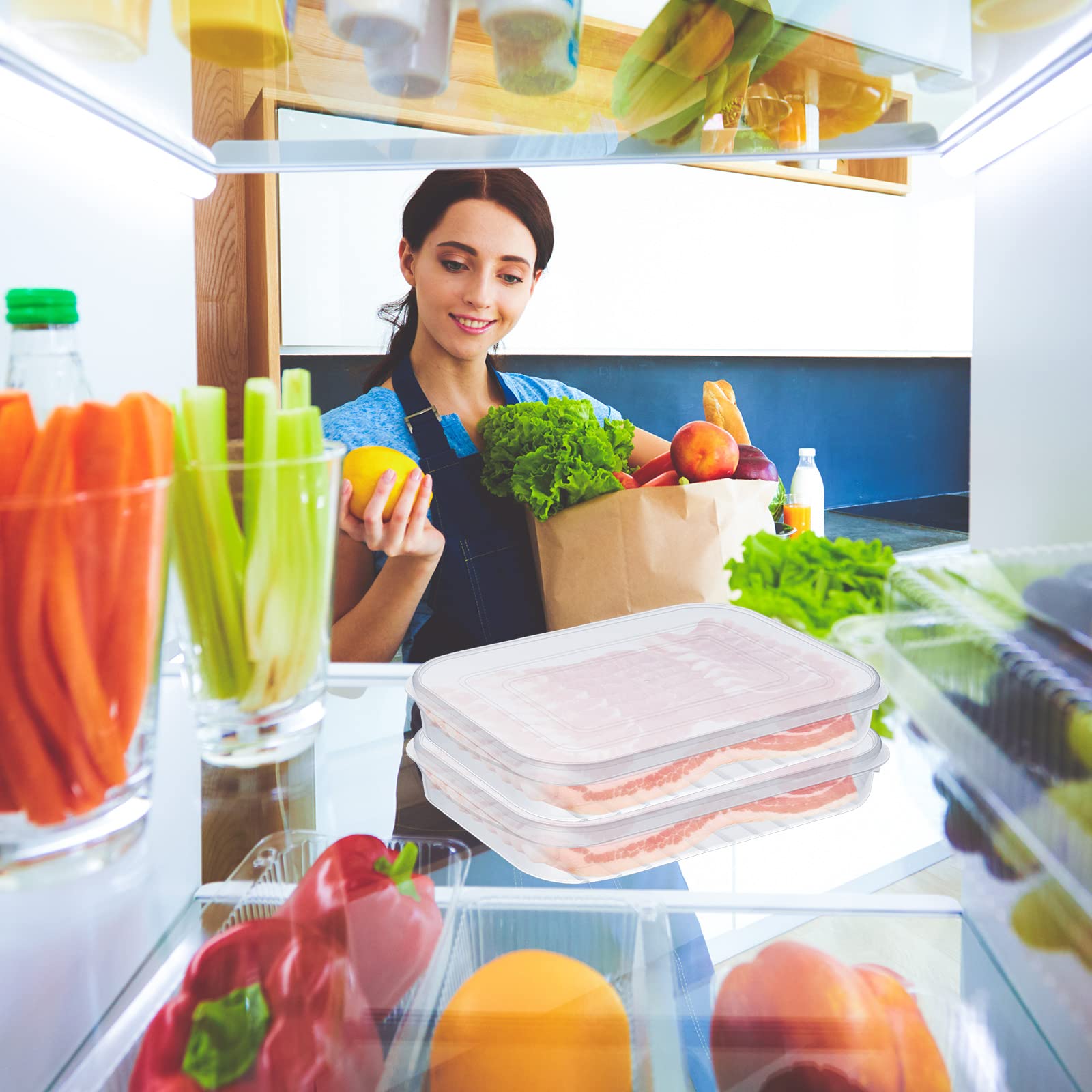 Suclain versatile storage for cheese and vegetables keeps produce organized.