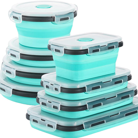Sudaya collapsible 12 oz container open for easy RV meals