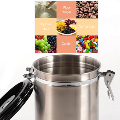 Calendar date tracker on lid helps log roast or storage dates.