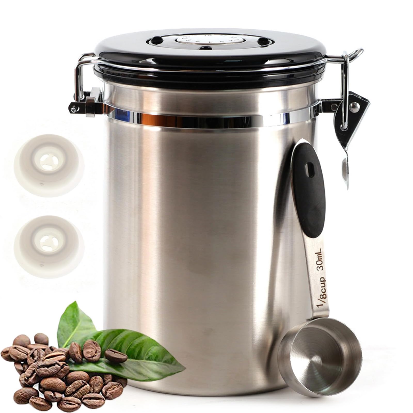 SUEIANNMN canister showing CO2-release valve for fresh aroma.