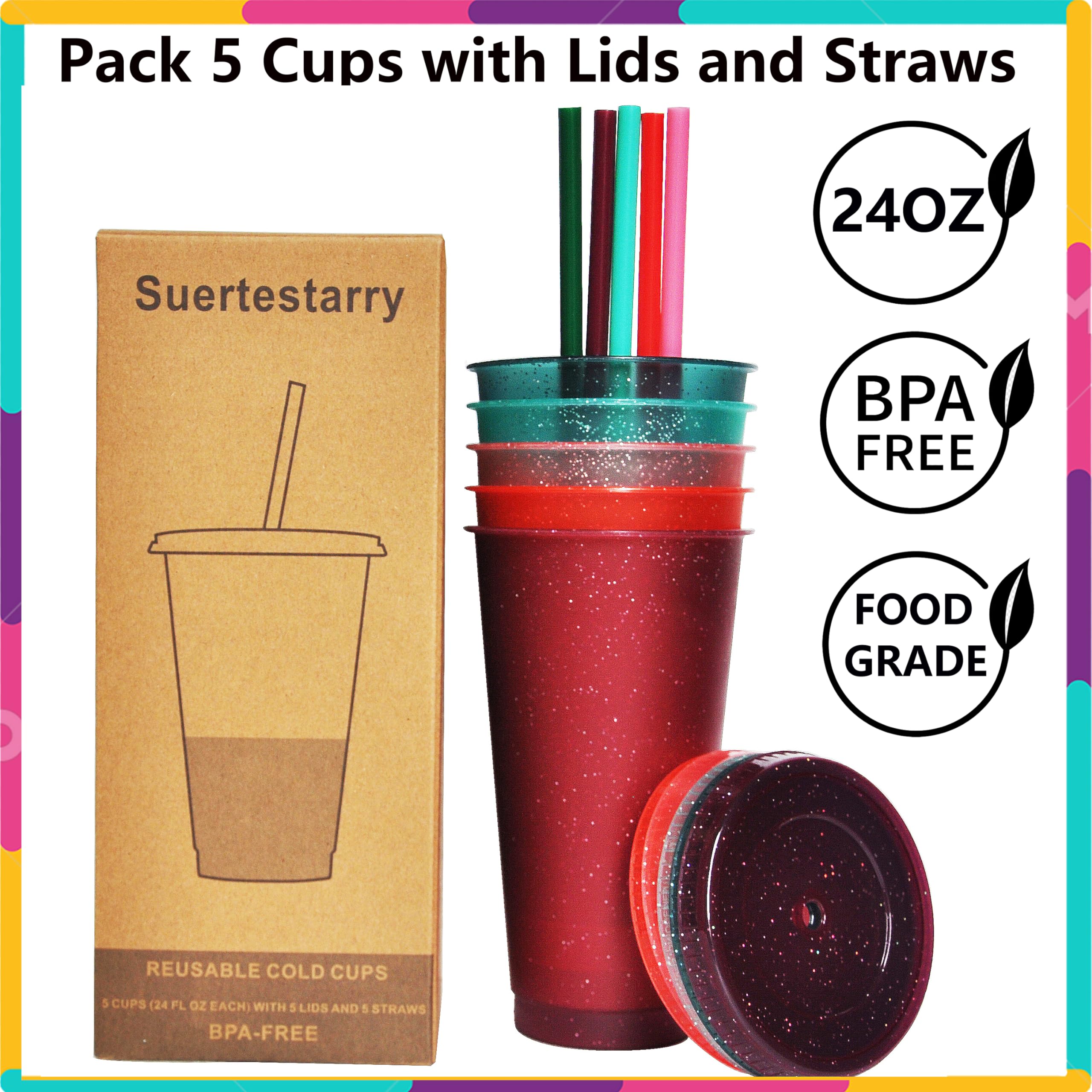 Suertestarry tumbler with a stable base and stackable design for travel.
