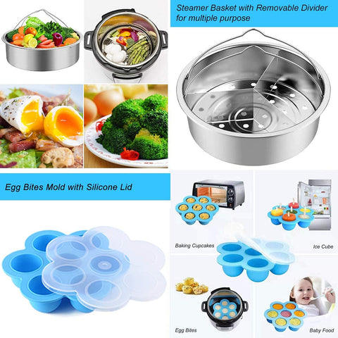 Sugaroom holey steamer basket with divider aids multi-item steaming.