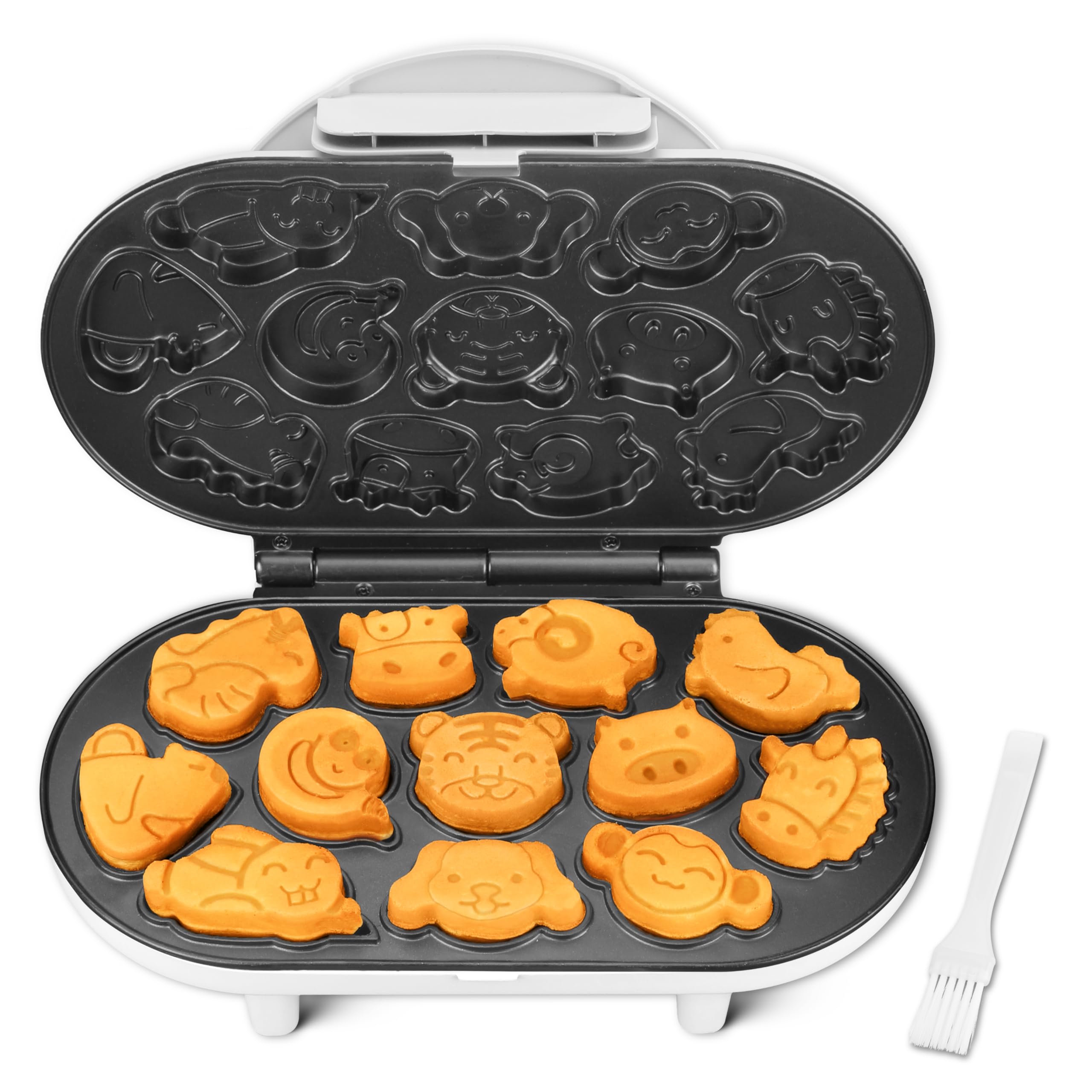 SugarWhisk Animal Mini Waffle Maker front view for quick animal waffles.