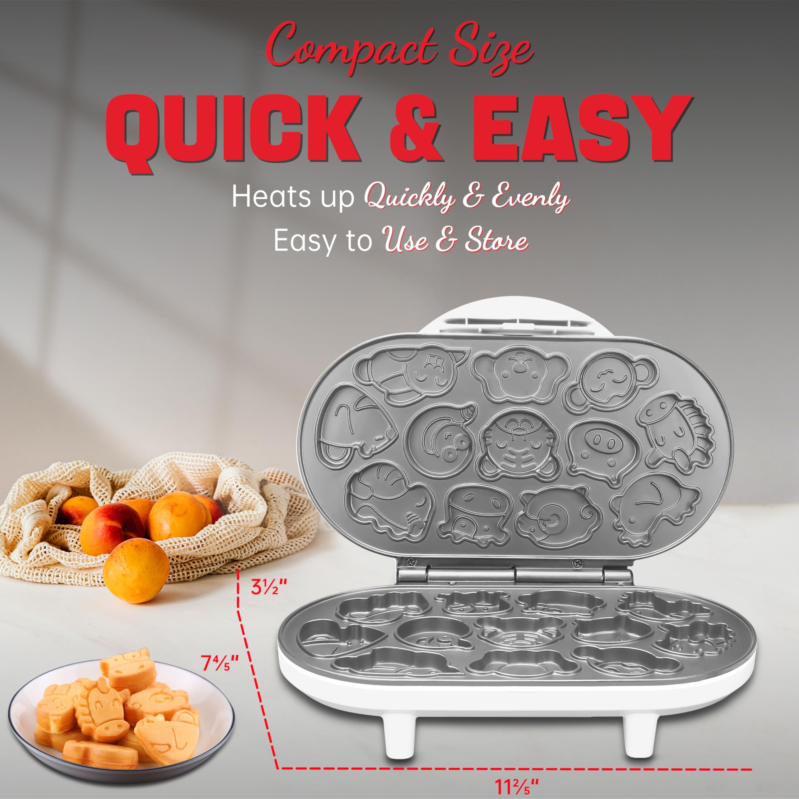 SugarWhisk Animal Mini Waffle Maker gift-ready option for kids and adults.
