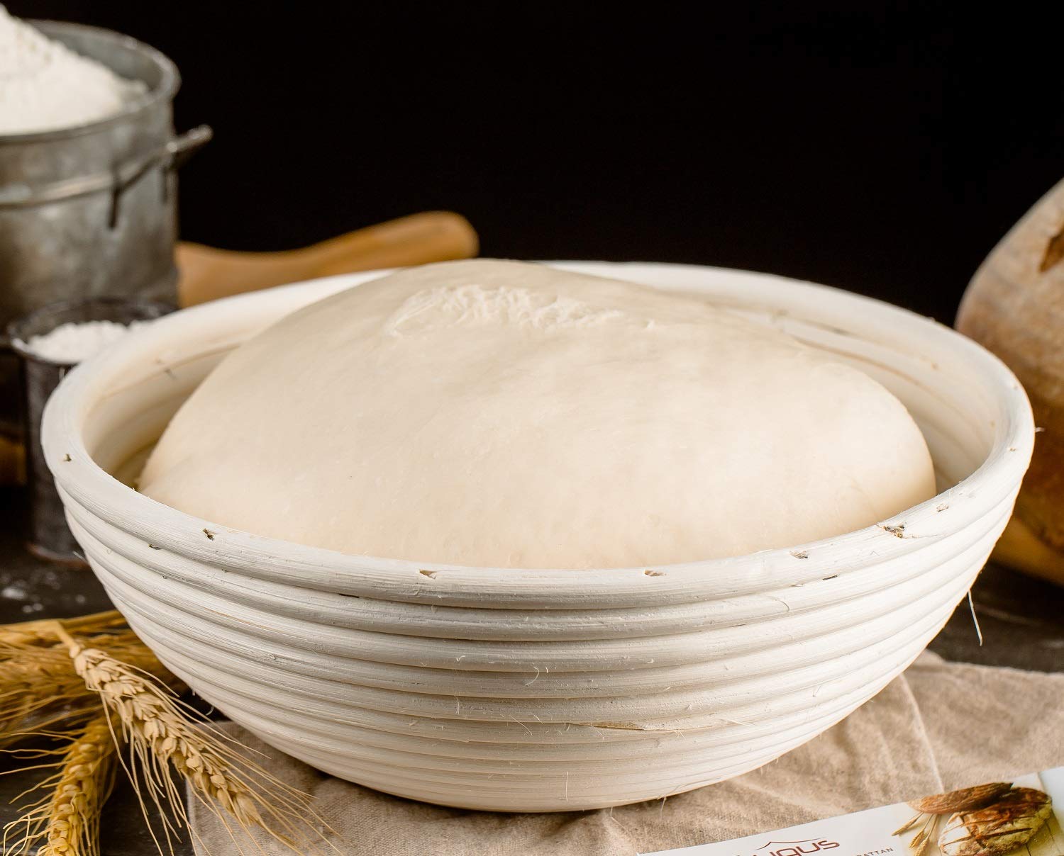 SUGUS HOUSE banneton-for-sourdough-10inch helps shape rustic loaves with consistent texture.