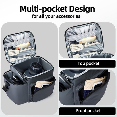 SUITMAT Ninja Crispi bag waterproof exterior resists spills and light rain.