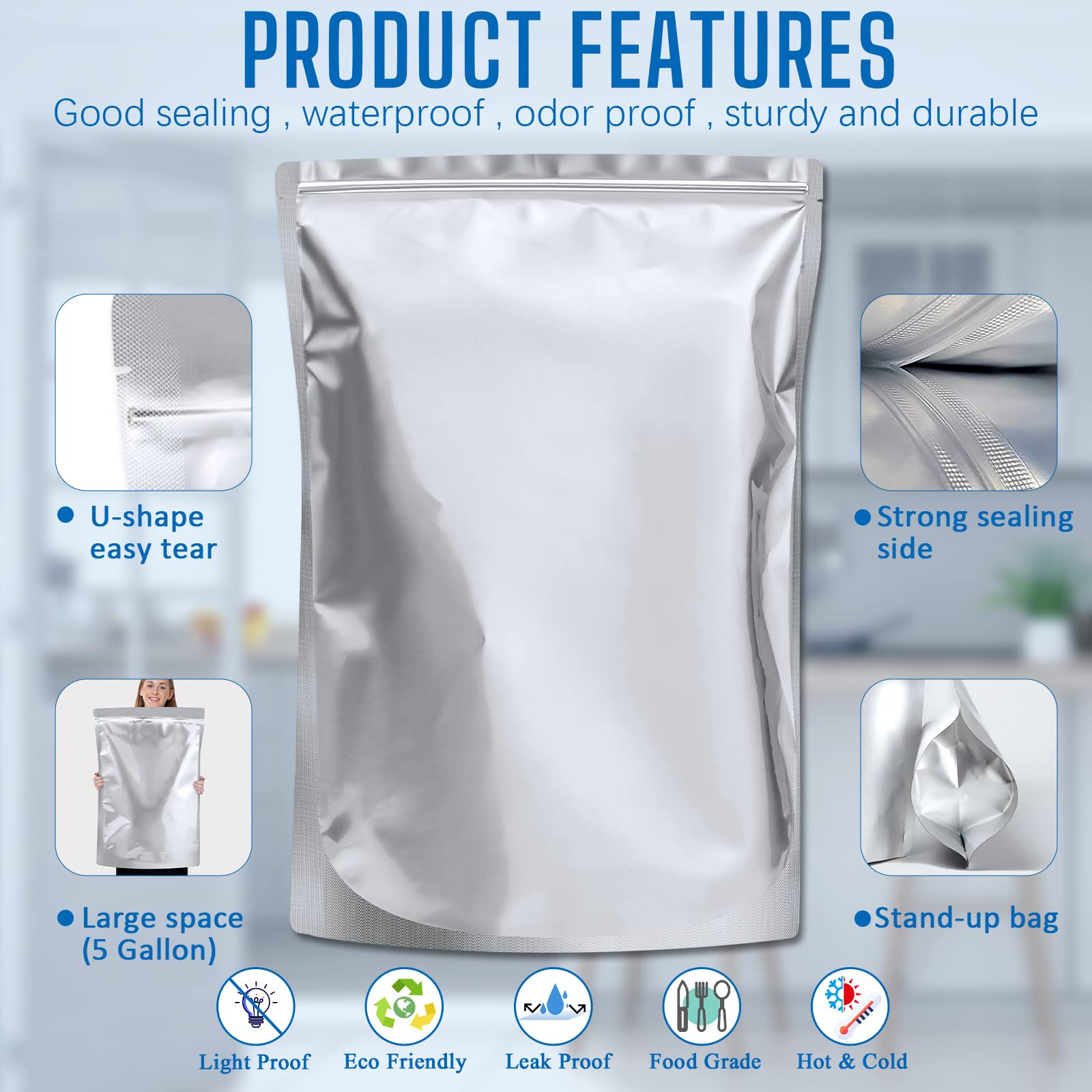 Sukerle 2000cc oxygen absorber packets maintain dryness in storage
