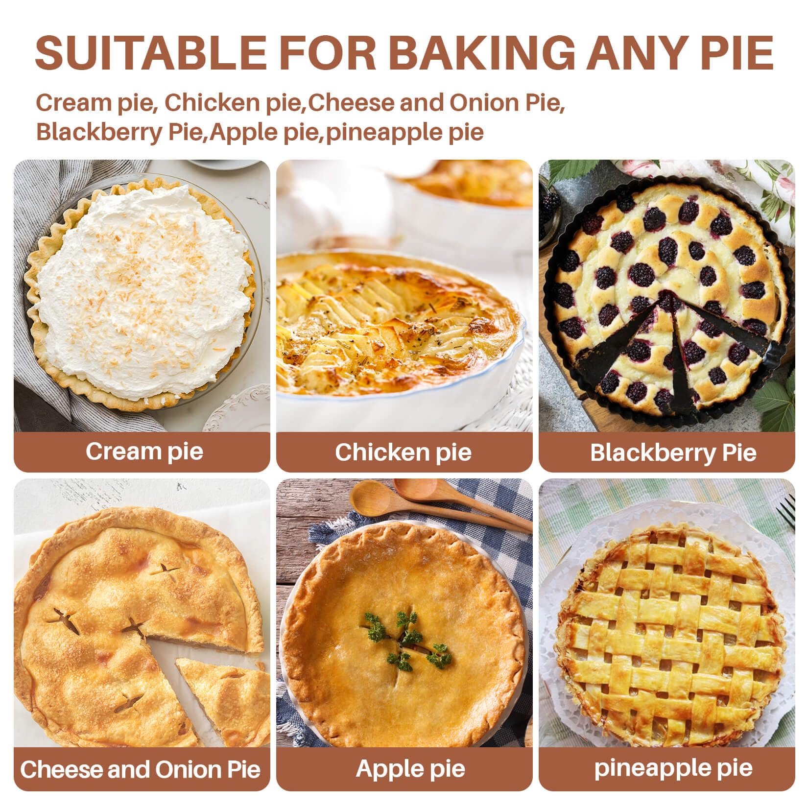 Easy-to-clean Sukh pie weights after use.
