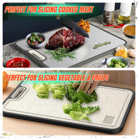 SULANDI titanium cutting board dishwasher-safe design enables easy cleanup.