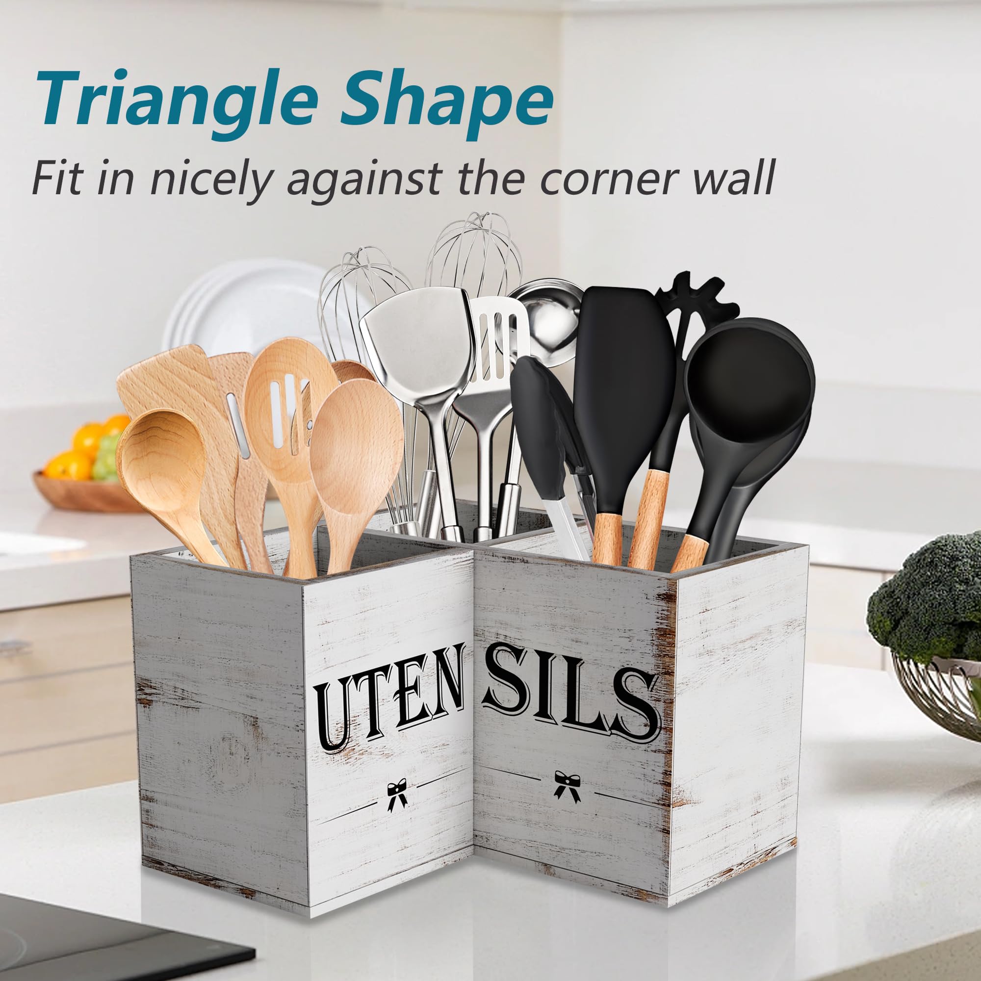 Suli countertop organizer keeps knives spoons and tools within reach