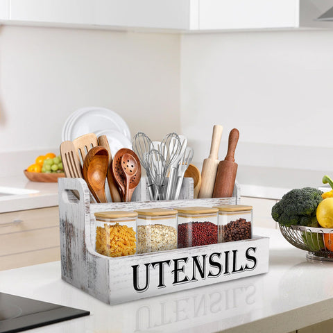 Suli gift-ready utensil holder is a thoughtful kitchen gift option.