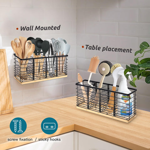 Suli wall mount holes offer space-saving options for compact kitchens.