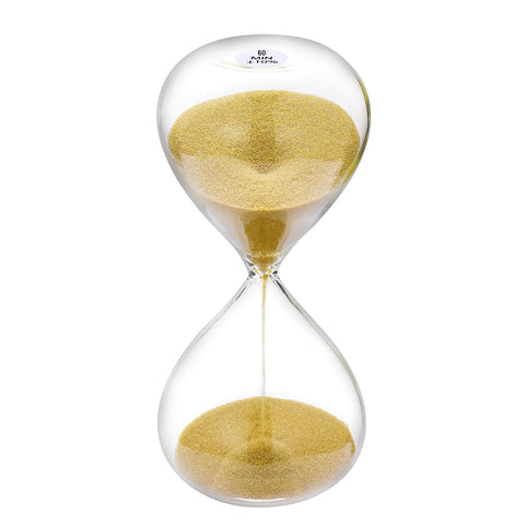 SuLiao hourglass 60-minute timer in gold for classroom and games