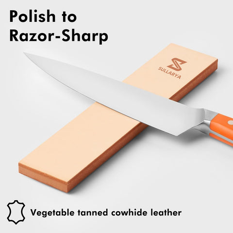 Sullarya knife sharpener at 22-degree angle refines blades for utility use.