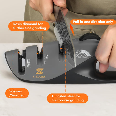 Sullarya knife sharpener kit in luxury gift box ready for gifting and storage.