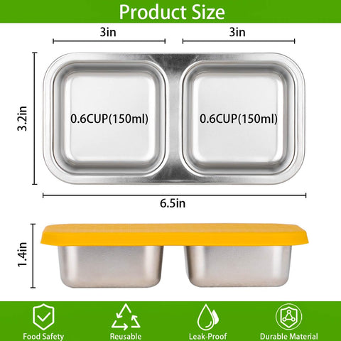 SUMERX double-compartment leakproof lid keeps snacks separate during travel.