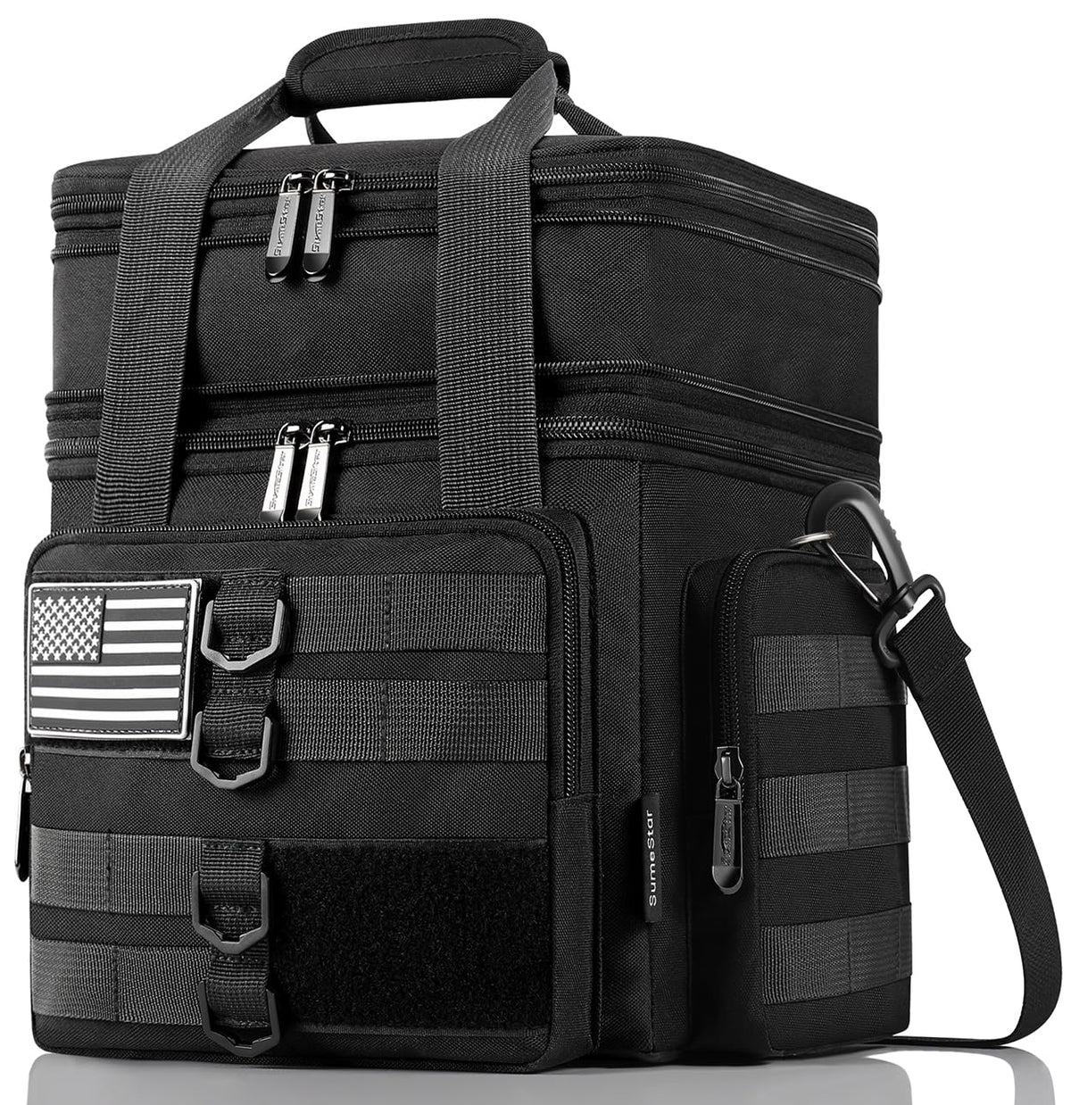 Sumestar Tactical Lunch Box large capacity keeps meals organized for work.