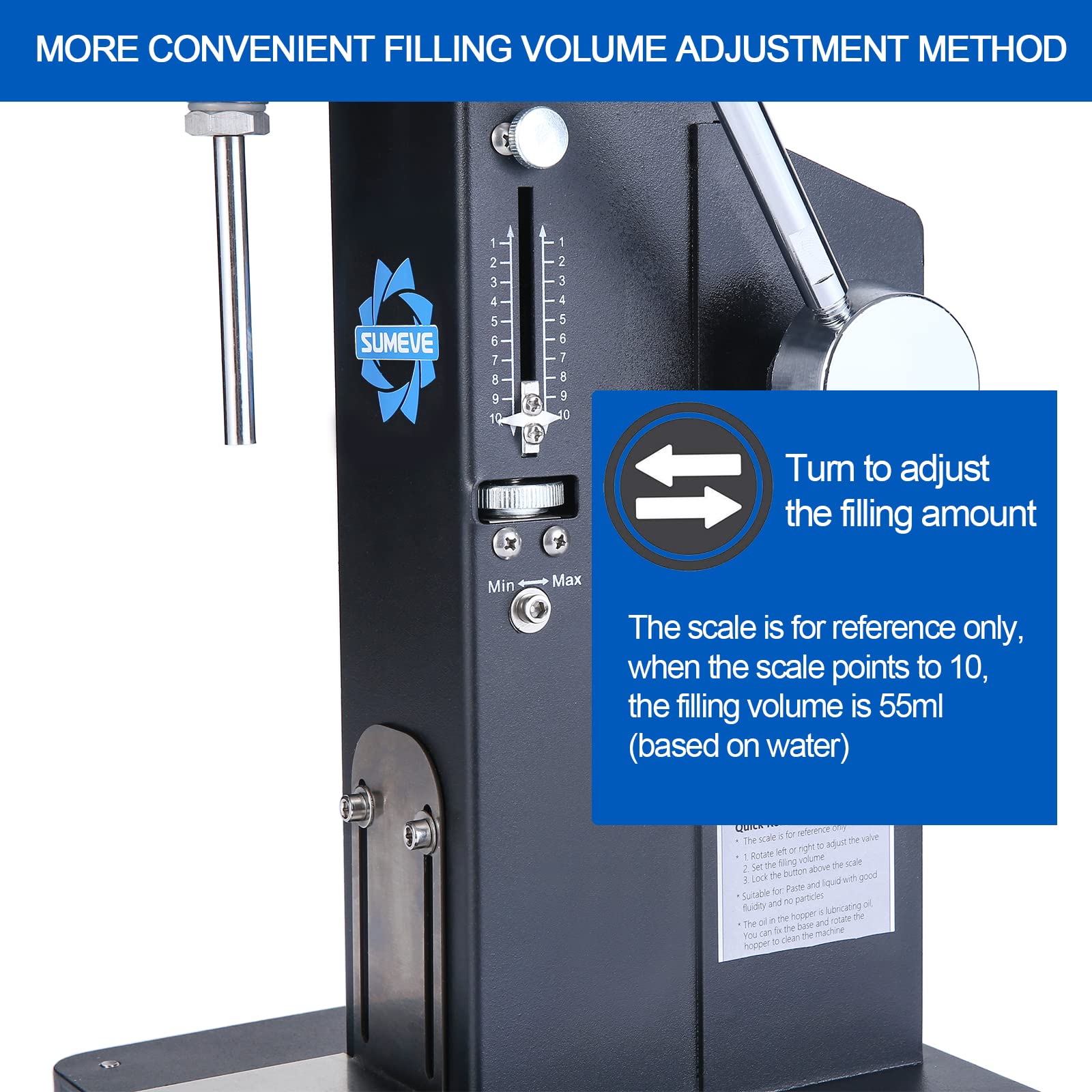 Sumeve A03 Pro versatile filler for liquids and pastes in small to medium batches.