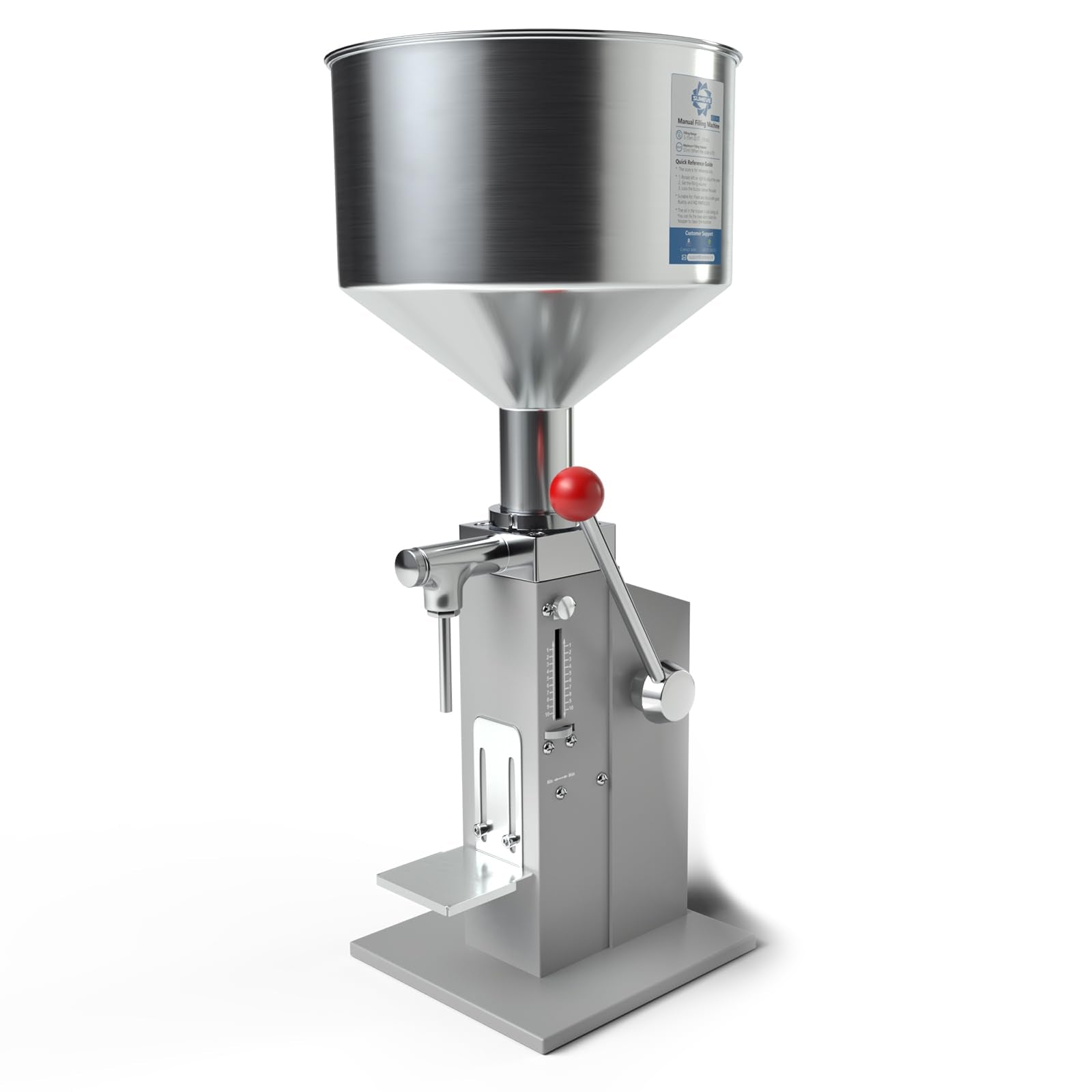 Sumeve A03 Pro manual filler with 5-55ml range for precise liquid or paste filling.