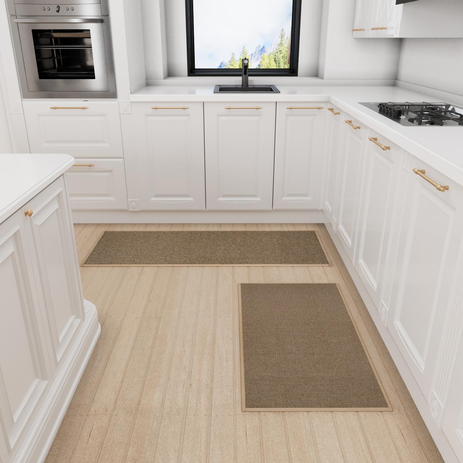 SUMLANS Kitchen Mat multi-purpose design fits kitchens, entryways