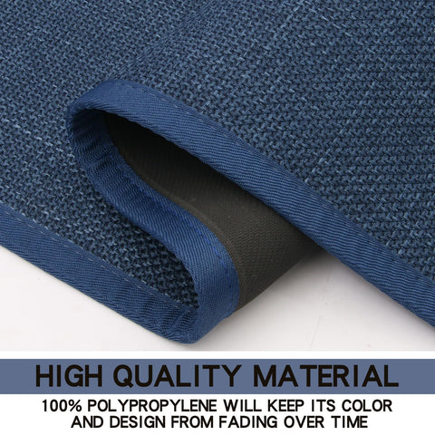 SUMLANS rubber-backed design provides reliable grip on hard floors.