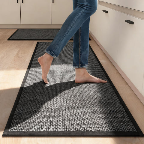 SUMLANS 2pc mats side view—thick cushioning and anti-slip backing for stability.